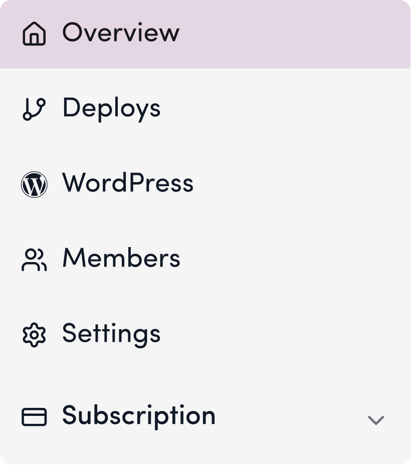 Screenshot: Click “Overview”