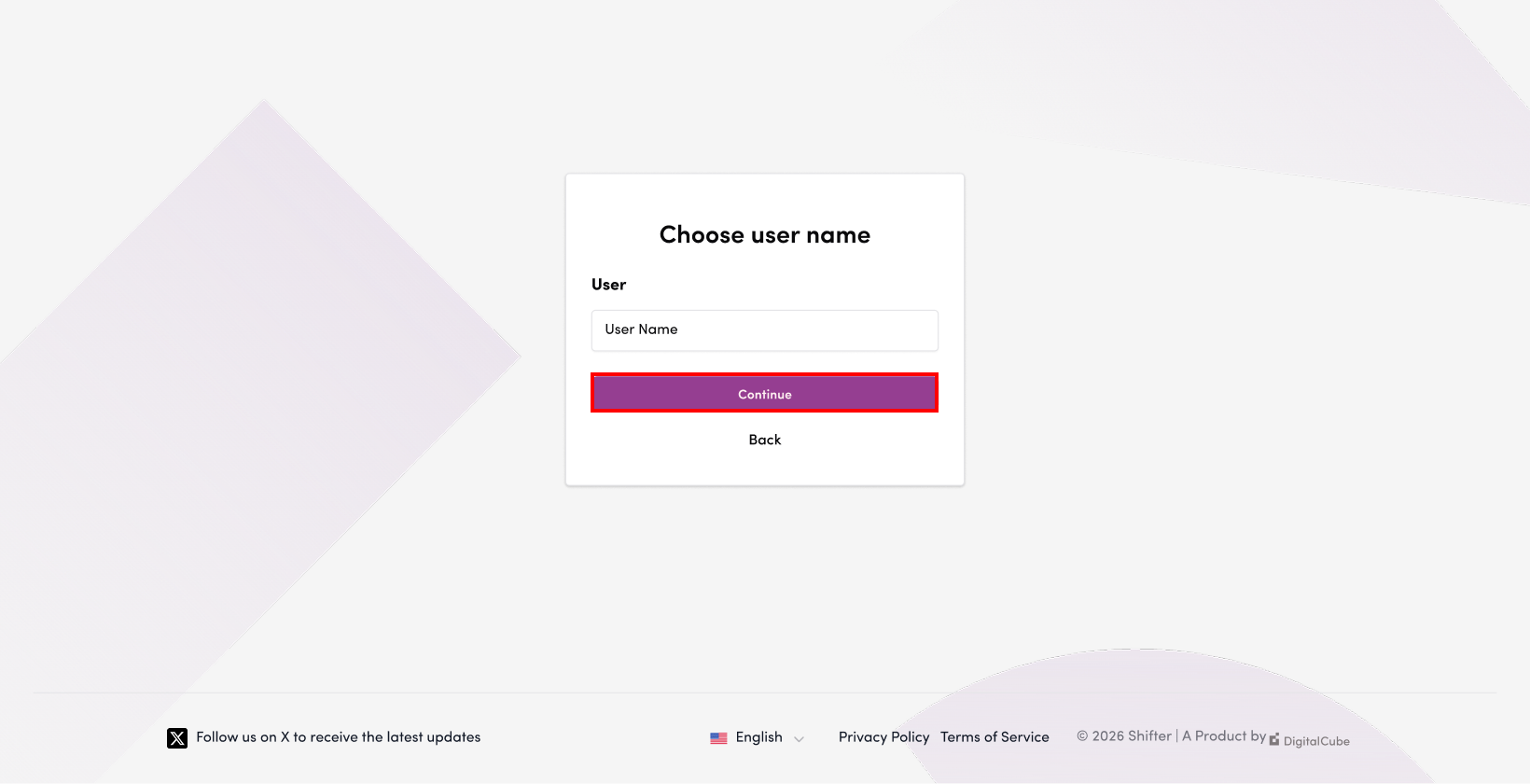 Screenshot: Click “Next”