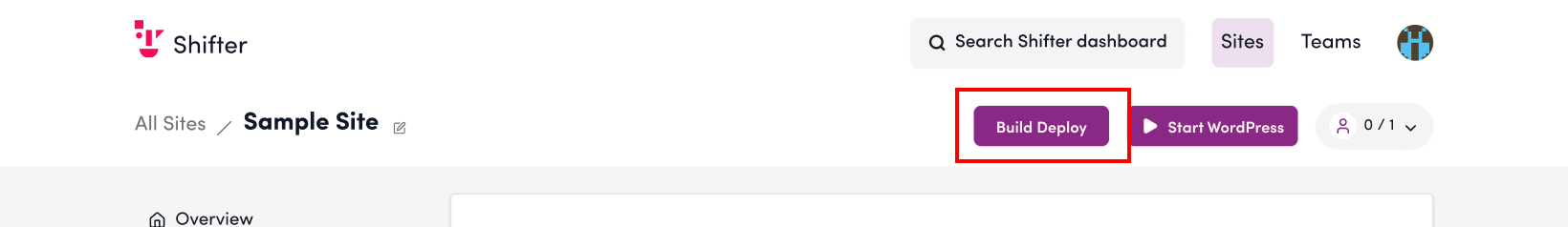 Screenshot: Click “Deploy”