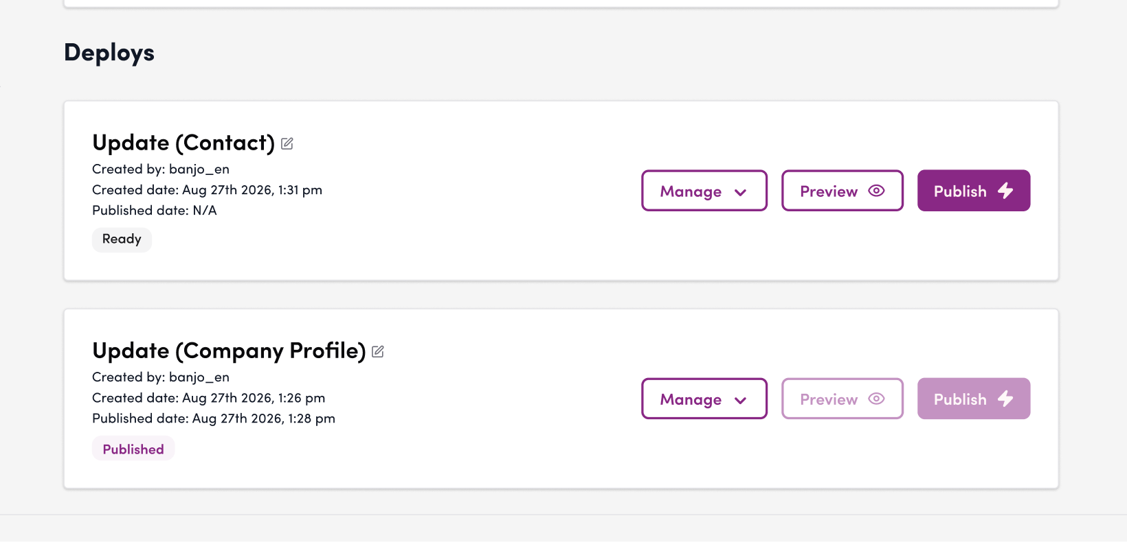 Screenshot: On the Shifter dashboard, select the site you want to schedule for publication from the site list, go to its management screen, and…
