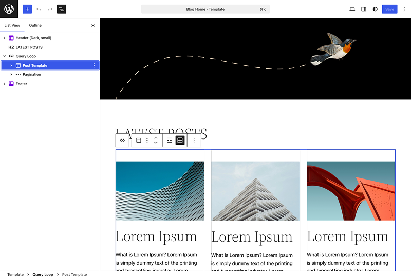 Screenshot: Launch WordPress, log in, and edit the content of the homepage